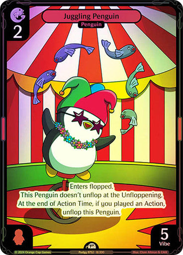 008 - Juggling Penguin - Foil