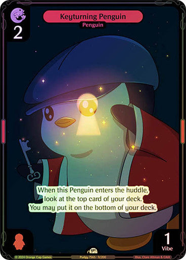 009 - Keyturning Penguin - Foil