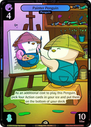 116 - Painter Penguin - Foil