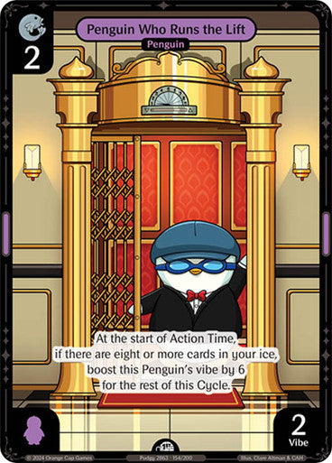 154 - Penguin Who Runs the Lift