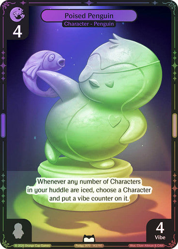 143 - Poised Penguin - Foil