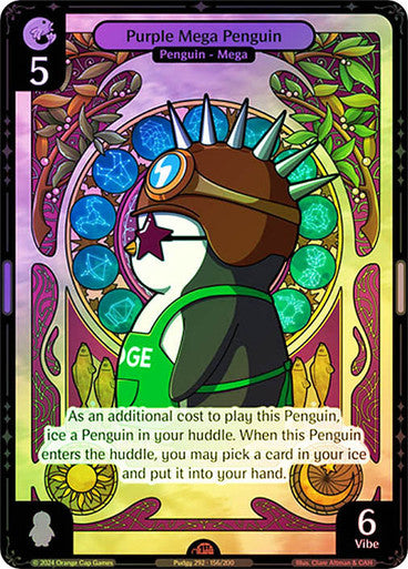 156 - Purple Mega Penguin - Foil