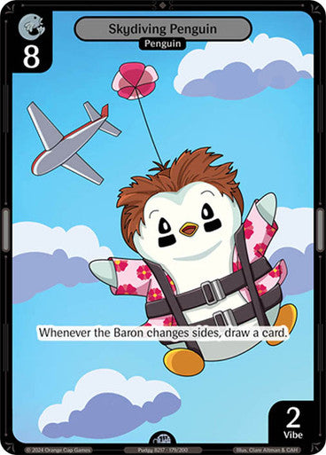 175 - Skydiving Penguin