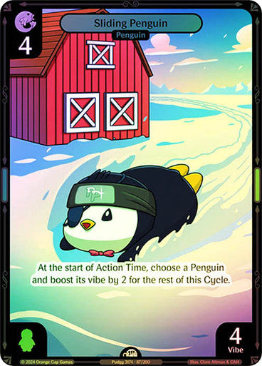 087 - Sliding Penguin - Foil